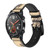CA0038 Antique Dragon Leather & Silicone Smart Watch Band Strap For Wristwatch Smartwatch
