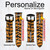 CA0074 Tiger Skin Graphic Print Leather & Silicone Smart Watch Band Strap For Wristwatch Smartwatch