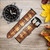 CA0075 Turtle Carapace Leather & Silicone Smart Watch Band Strap For Wristwatch Smartwatch