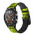 CA0097 Green Snake Leather & Silicone Smart Watch Band Strap For Wristwatch Smartwatch