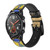 CA0132 African Baluba Mask Leather & Silicone Smart Watch Band Strap For Wristwatch Smartwatch