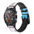 CA0137 Beauty of Venice Italy Leather & Silicone Smart Watch Band Strap For Wristwatch Smartwatch