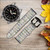 CA0142 Mahjong Leather & Silicone Smart Watch Band Strap For Wristwatch Smartwatch
