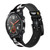 CA0150 Smile Bullet Gun Leather & Silicone Smart Watch Band Strap For Wristwatch Smartwatch