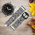 CA0191 Maori Tattoo Leather & Silicone Smart Watch Band Strap For Wristwatch Smartwatch