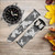 CA0240 Gray Camo Camouflage Graphic Printed Leather & Silicone Smart Watch Band Strap For Wristwatch Smartwatch