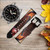 CA0301 Red Wine Bottle And Glass Leather & Silicone Smart Watch Band Strap For Wristwatch Smartwatch