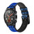 CA0315 Swimming Pool Leather & Silicone Smart Watch Band Strap For Wristwatch Smartwatch