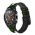 CA0320 Panda Family Bamboo Forest Leather & Silicone Smart Watch Band Strap For Wristwatch Smartwatch