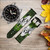 CA0320 Panda Family Bamboo Forest Leather & Silicone Smart Watch Band Strap For Wristwatch Smartwatch