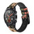 CA0332 108 Heroes of Suikoden Saginoike Heikuro Leather & Silicone Smart Watch Band Strap For Wristwatch Smartwatch