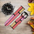 CA0443 Cheek Palette Color Leather & Silicone Smart Watch Band Strap For Wristwatch Smartwatch
