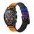 CA0494 Rainbow LGBT Gay Pride Flag Leather & Silicone Smart Watch Band Strap For Wristwatch Smartwatch