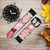 CA0552 Japan Girl Hina Doll Kimono Sakura Leather & Silicone Smart Watch Band Strap For Wristwatch Smartwatch