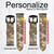CA0654 Army Desert Tan Coyote Camo Camouflage Leather & Silicone Smart Watch Band Strap For Wristwatch Smartwatch