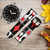 CA0759 Poker Card Suit Leather & Silicone Smart Watch Band Strap For Wristwatch Smartwatch