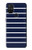 S2767 Navy White Striped Case For OnePlus Nord N10 5G