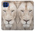 S2399 White Lion Face Case For Motorola One 5G