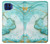 S3399 Green Marble Graphic Print Case For Motorola One 5G