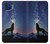 S3555 Wolf Howling Million Star Case For Motorola One 5G