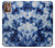 S3439 Fabric Indigo Tie Dye Case For Motorola Moto G9 Plus