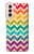 S2362 Rainbow Colorful Shavron Zig Zag Pattern Case For Samsung Galaxy S21 5G