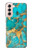 S2906 Aqua Turquoise Stone Case For Samsung Galaxy S21 5G