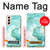 S3399 Green Marble Graphic Print Case For Samsung Galaxy S21 5G