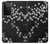 S2544 Japanese Kimono Style Black Flower Pattern Case For Samsung Galaxy S21 Ultra 5G
