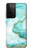 S3399 Green Marble Graphic Print Case For Samsung Galaxy S21 Ultra 5G