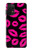 S2933 Pink Lips Kisses on Black Case For Samsung Galaxy A32 5G