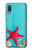 S3428 Aqua Wood Starfish Shell Case For Samsung Galaxy A04, Galaxy A02, M02