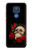 S3753 Dark Gothic Goth Skull Roses Case For Motorola Moto G Play (2021)