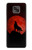 S2955 Wolf Howling Red Moon Case For Motorola Moto G Power (2021)