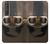 S2645 Vintage Brown Goggles Motorcycle Helmet Case For Sony Xperia 1 III