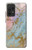 S3717 Rose Gold Blue Pastel Marble Graphic Printed Case For Samsung Galaxy A52, Galaxy A52 5G