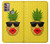 S2443 Funny Pineapple Sunglasses Kiss Case For Motorola Moto G30, G20, G10