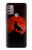 S2955 Wolf Howling Red Moon Case For Motorola Moto G30, G20, G10