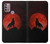 S2955 Wolf Howling Red Moon Case For Motorola Moto G30, G20, G10