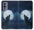 S3693 Grim White Wolf Full Moon Case For OnePlus 9