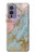 S3717 Rose Gold Blue Pastel Marble Graphic Printed Case For OnePlus 9