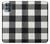 S2842 Black and White Buffalo Check Pattern Case For Motorola Moto G100