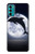 S3510 Dolphin Moon Night Case For Motorola Moto G60, G40 Fusion