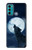 S3693 Grim White Wolf Full Moon Case For Motorola Moto G60, G40 Fusion