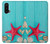 S3428 Aqua Wood Starfish Shell Case For OnePlus Nord CE 5G