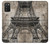 S3416 Eiffel Tower Blueprint Case For Samsung Galaxy A03S
