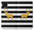 S2794 Black and White Striped Deer Gold Sparkles Case For Samsung Galaxy A22 4G