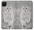 S1566 Snowy Owl White Owl Case For Samsung Galaxy A22 5G