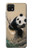 S2210 Panda Fluffy Art Painting Case For Samsung Galaxy A22 5G