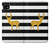 S2794 Black and White Striped Deer Gold Sparkles Case For Samsung Galaxy A22 5G